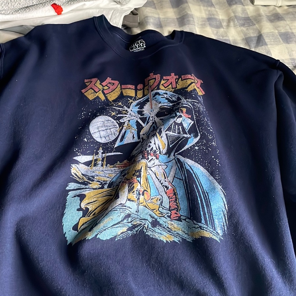 Starwars graphic crew hoodie